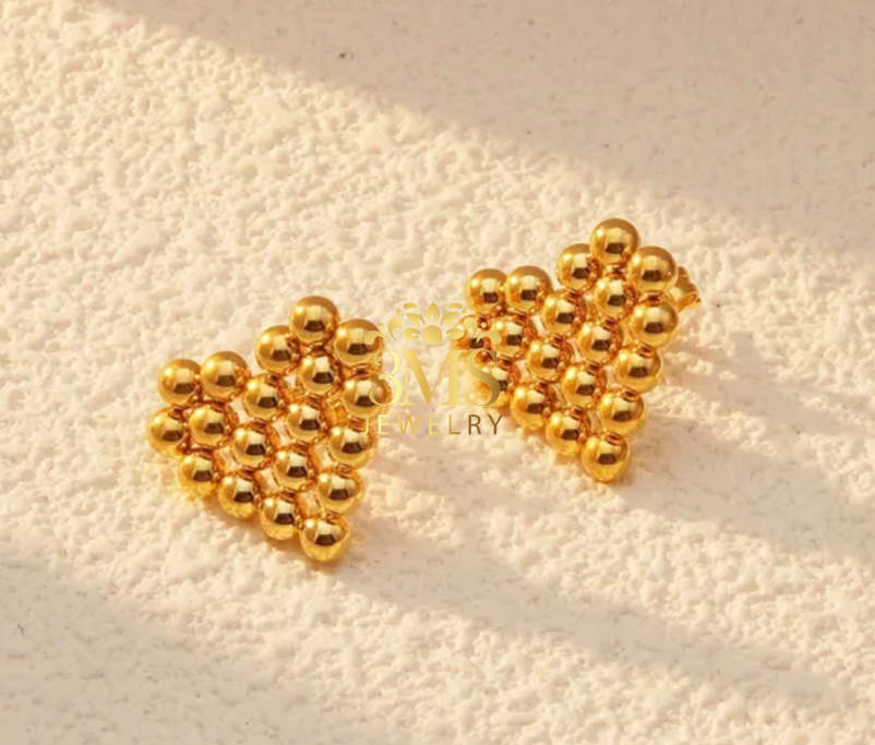 Thierry Necklace & Earrings (Set) Titanium steel