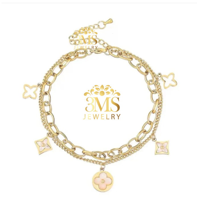 Levie Bracelet (Rose Gold) Titanium steel