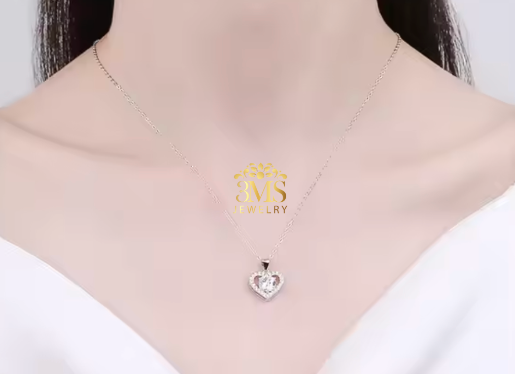 Arabella Moissanite Diamond Necklace 1.0 ct. (S925 sterling silver) Vermeil