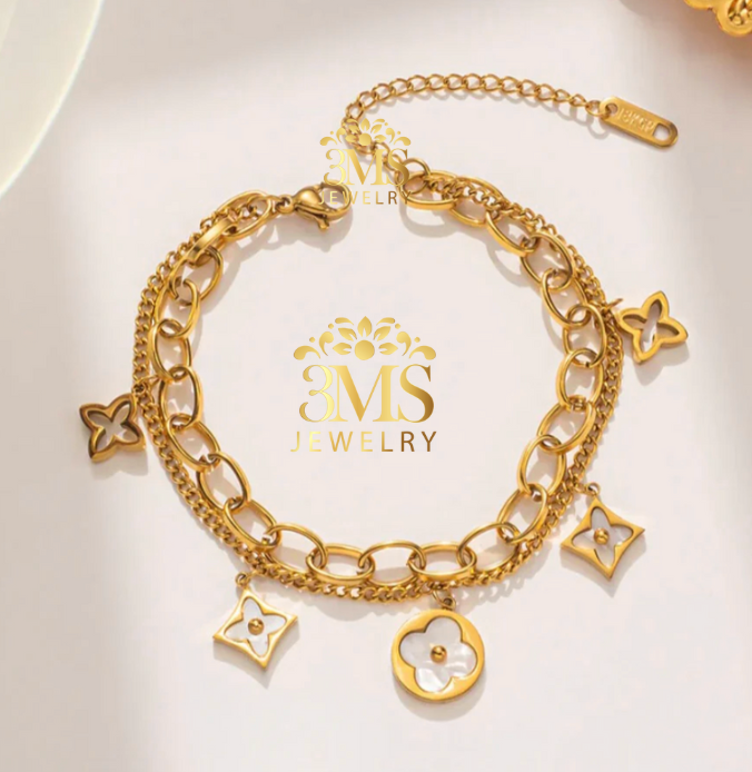 Levie  Bracelet (Rose Gold) Titanium steel