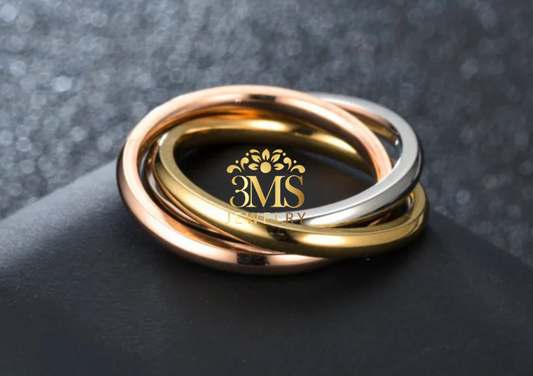 Tricolor Love Ring (Titanium steel)