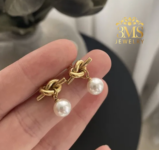 Xenon Pearl Earrings (stainless steel)