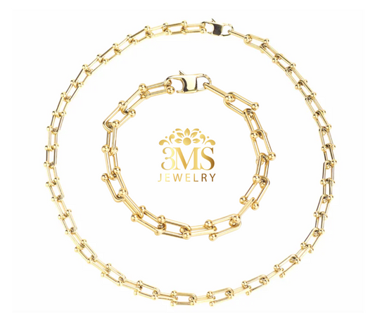 Phoenix Link Necklace & Bracelet (Set) Stainless steel