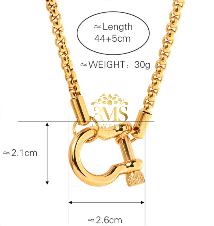 Danielle Necklace (Unisex) Titanium steel