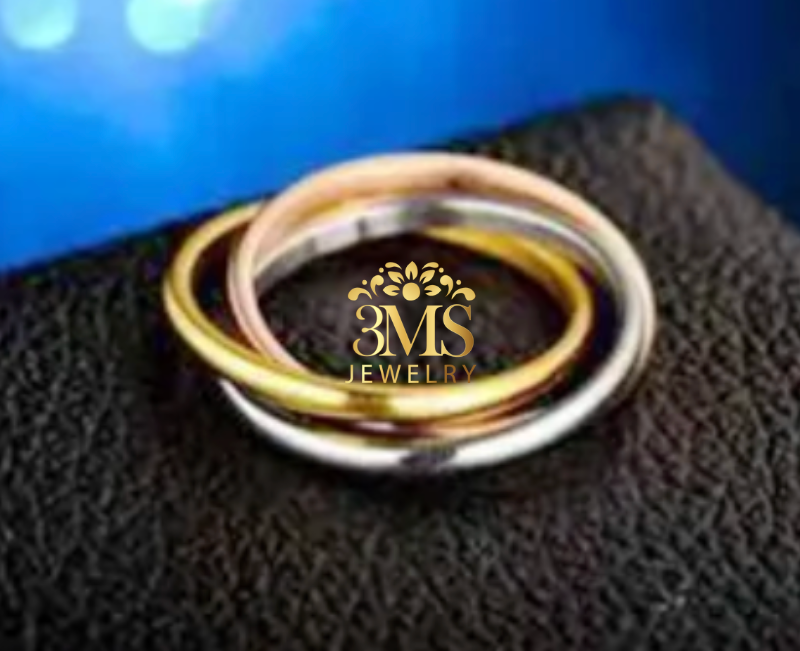 Tricolor Love Ring (Titanium steel)