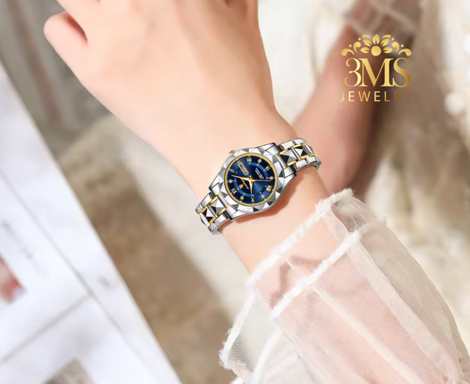 Poedagar Quartz Watch for Women Waterproof Stainless Steel