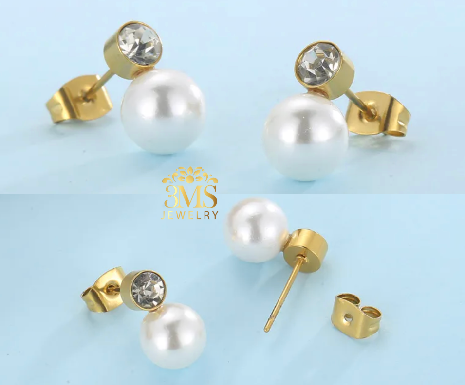 Galene Pearl Set (Titanium steel)