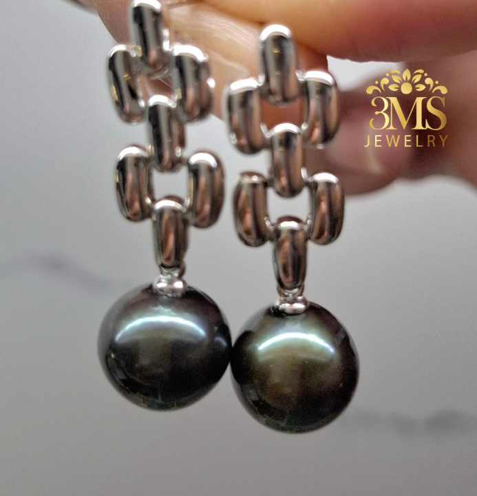 Amanda Earrings with Authentic Edison Freshwater Pearls (925 sterling silver, vermeil)