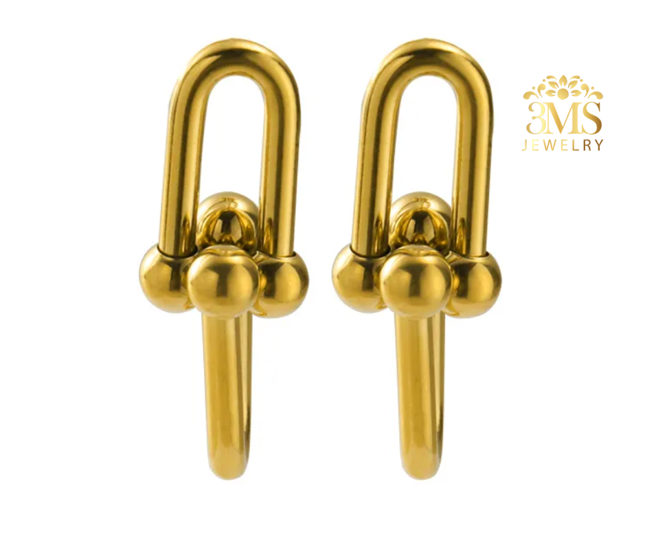 Fannie Earrings (Titanium steel) vermeil