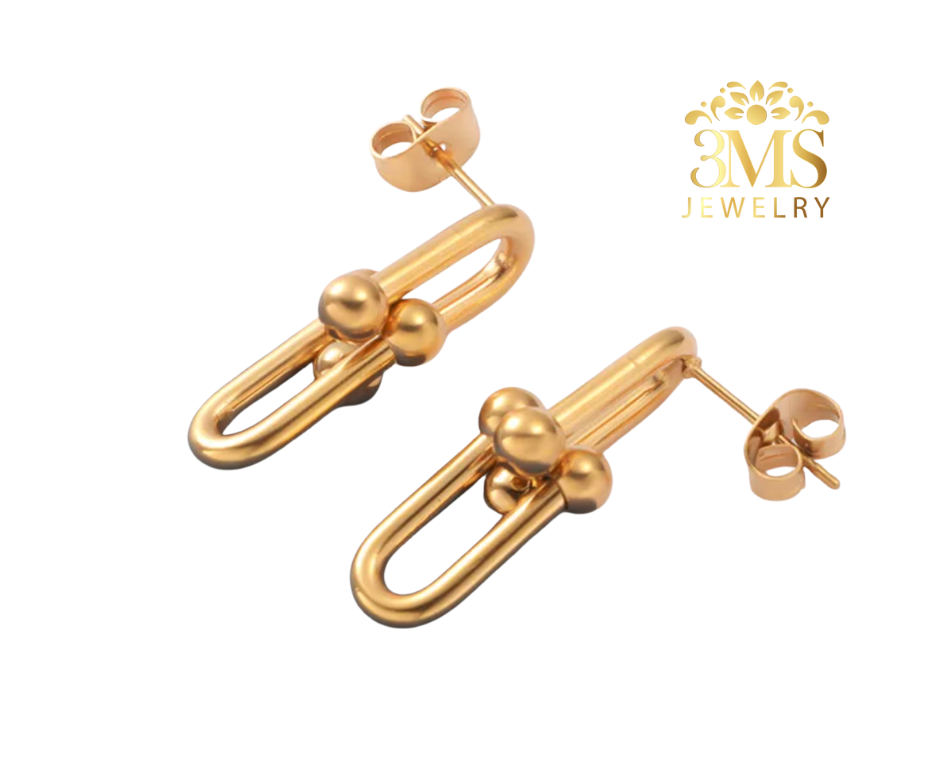 Fannie Earrings (Titanium steel) vermeil