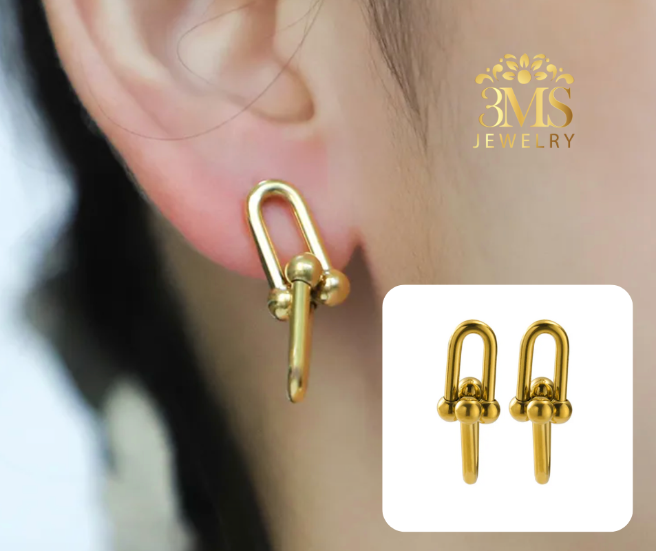 Fannie Earrings (Titanium steel) vermeil