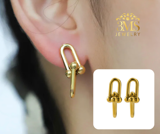 Fannie Earrings (Titanium steel) vermeil