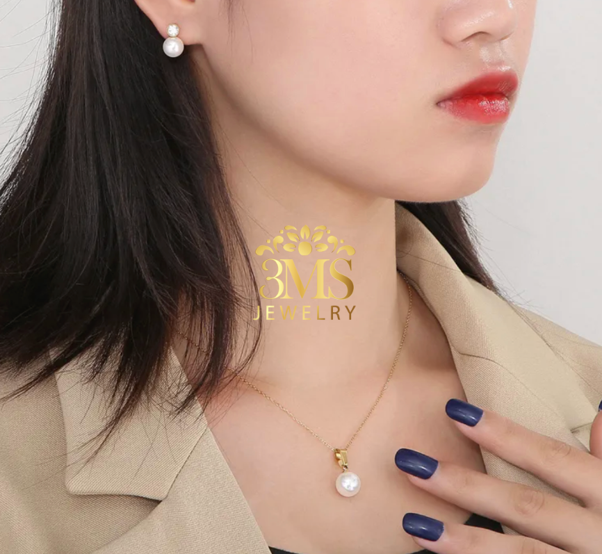 Galene Pearl Set (Titanium steel)