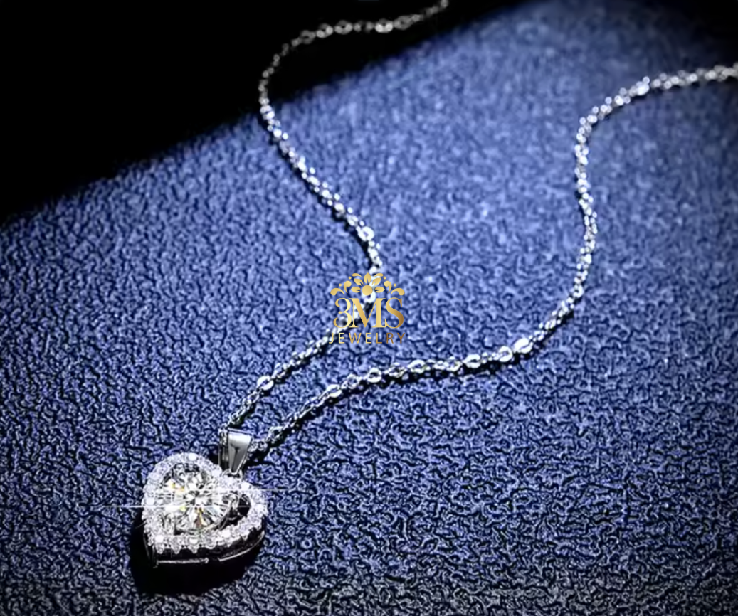 Arabella Moissanite Diamond Necklace 1.0 ct. (S925 sterling silver) Vermeil