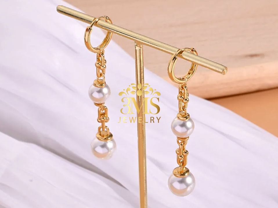 Linc Pearl Earring (stainless steel)