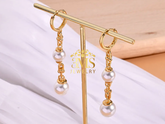 Linc Pearl Earring (stainless steel)
