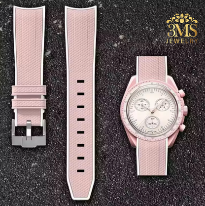 Premium Quality Omega X Moon-Swatch Speed-Master Silicon Strap