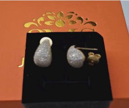 Anne Moissanite Earrings 1.67ct. (S925 sterling silver, Vermeil)