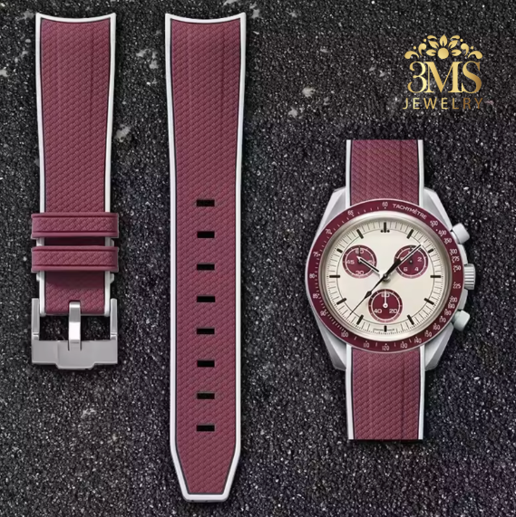 Premium Quality Omega X Moon-Swatch Speed-Master Silicon Strap
