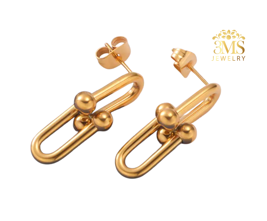 Fannie Earrings (Titanium steel) vermeil