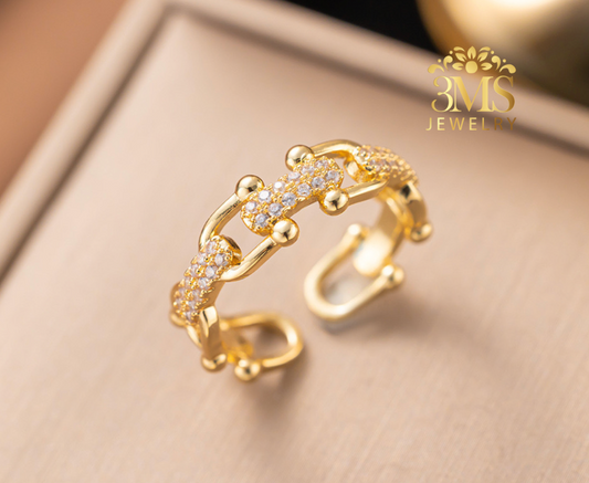 Silleine Link Open Ring (925 sterling silver)