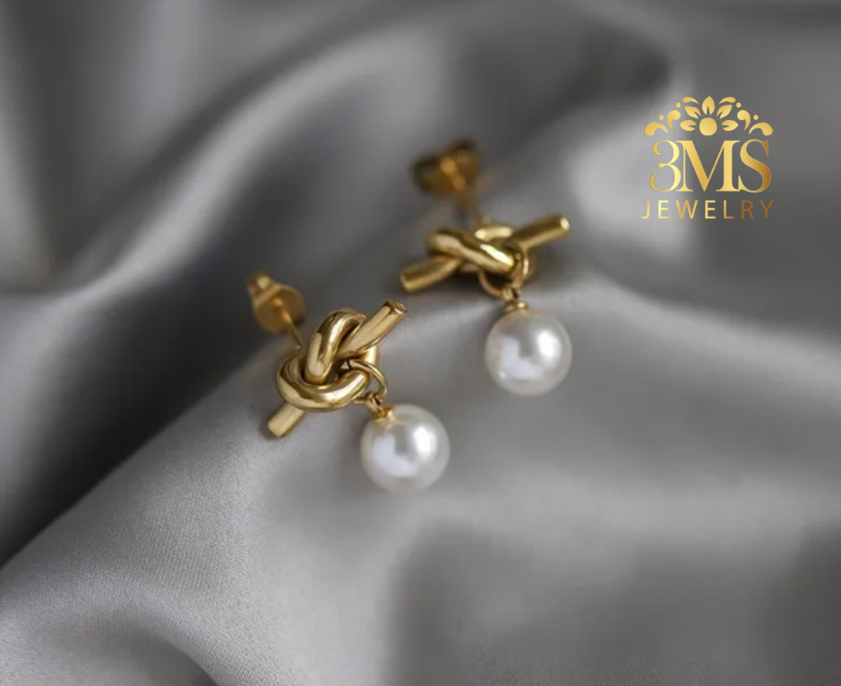 Xenon Pearl Earrings (stainless steel)